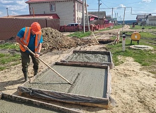 В селе Татарский Канадей продолжается строительство нового водозаборного узла